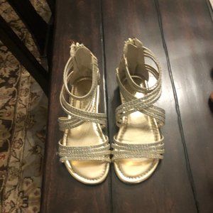 Kids Gold Sandles
